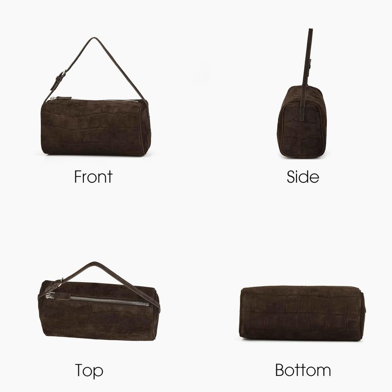 DONNAIN Premium Suede Leather Crossbody Purses for Women, Small Shoulder Bag with Adjustable Strap and Crossbody Hobo Bag - Image 3
